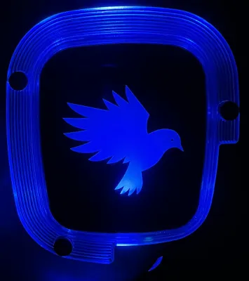 Auricular personalizado con logotipo iluminado en azul