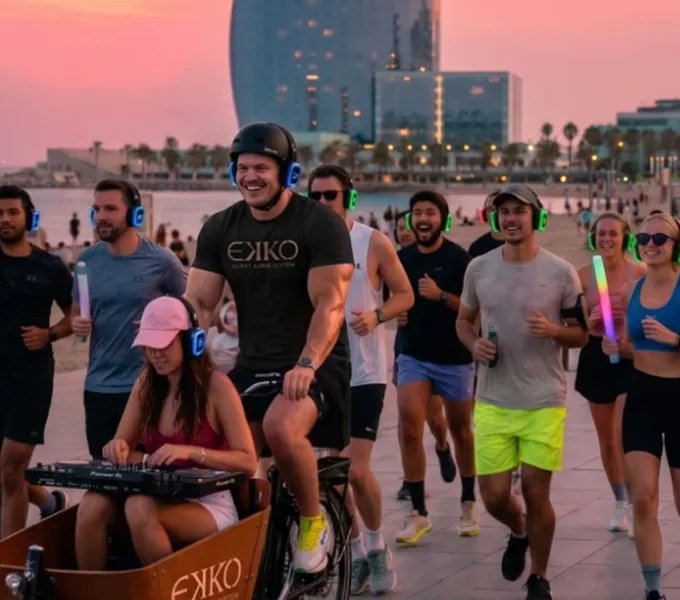 Club de silent running de EKKO en Barcelona